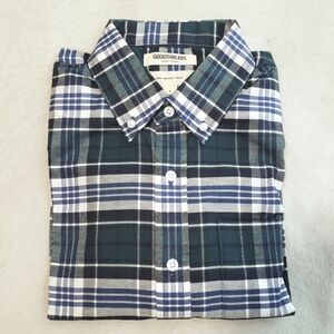 NWOT Goodthreads Slim Fit Stretch Oxford Long Sleeve Shirt Men's sz S Plaid